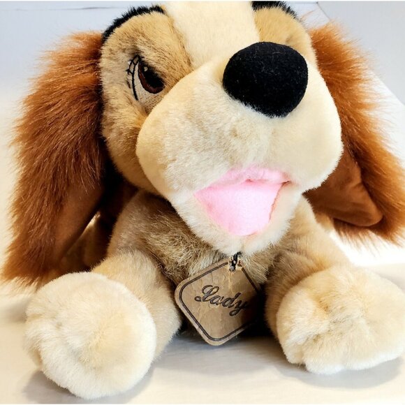 Disney Lady Plush Dog Stuffed Animal 12" Cocker Spaniel Long Ears Soft Cuddly To - Picture 10 of 12